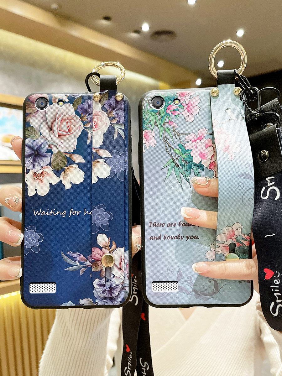 适用oppoa37m手机壳pdvm00花朵a33t保护套0pp0a32彩绘oppoa33中国风a