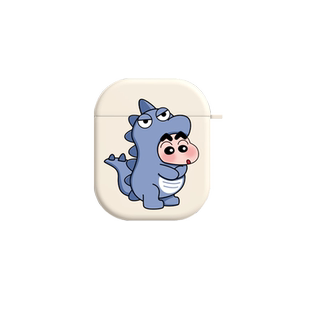 小众情侣airpods3保护套适用苹果三代蓝牙耳机airpodspro蜡笔小新airpods2樱田妮妮ipods3可爱恐龙一二代硬壳