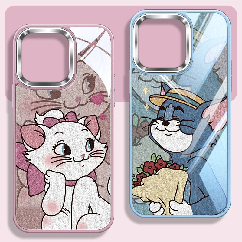 玛丽猫情侣大孔不包镜头手机壳