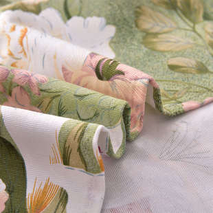 田园风纯棉帆布三件套枕套单人双人粗布 全棉床笠加厚四季布床单