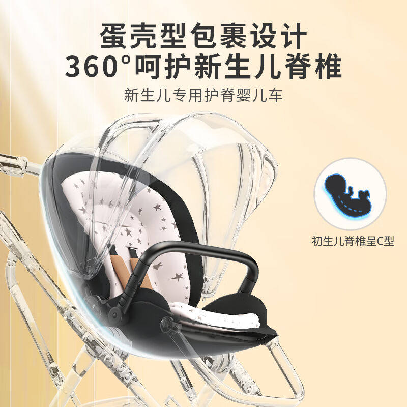 KEDT婴儿推车可坐可躺轻便折叠高景观减震双向婴儿车儿宝宝手推车属于什么档次？