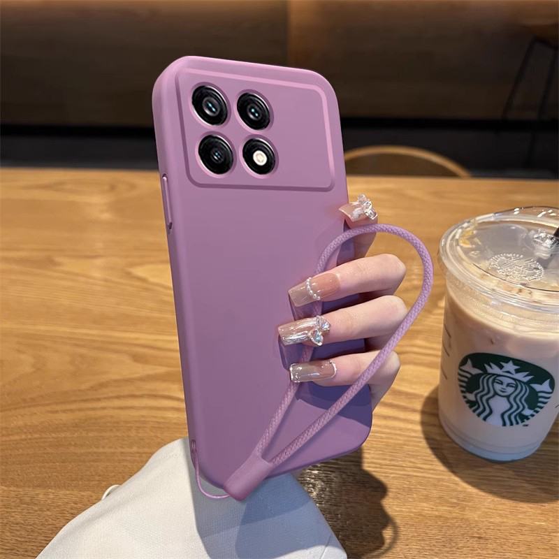 适用于红米K70e硅胶全包樱花紫