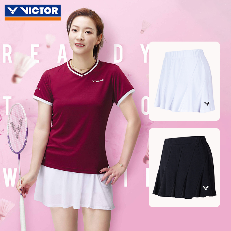 VICTOR威克多胜利羽毛球服 运动短裙女K-51301