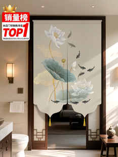 卫生间门帘遮挡帘专用化解2025年新款高级感隔断帘半截厕所免打孔