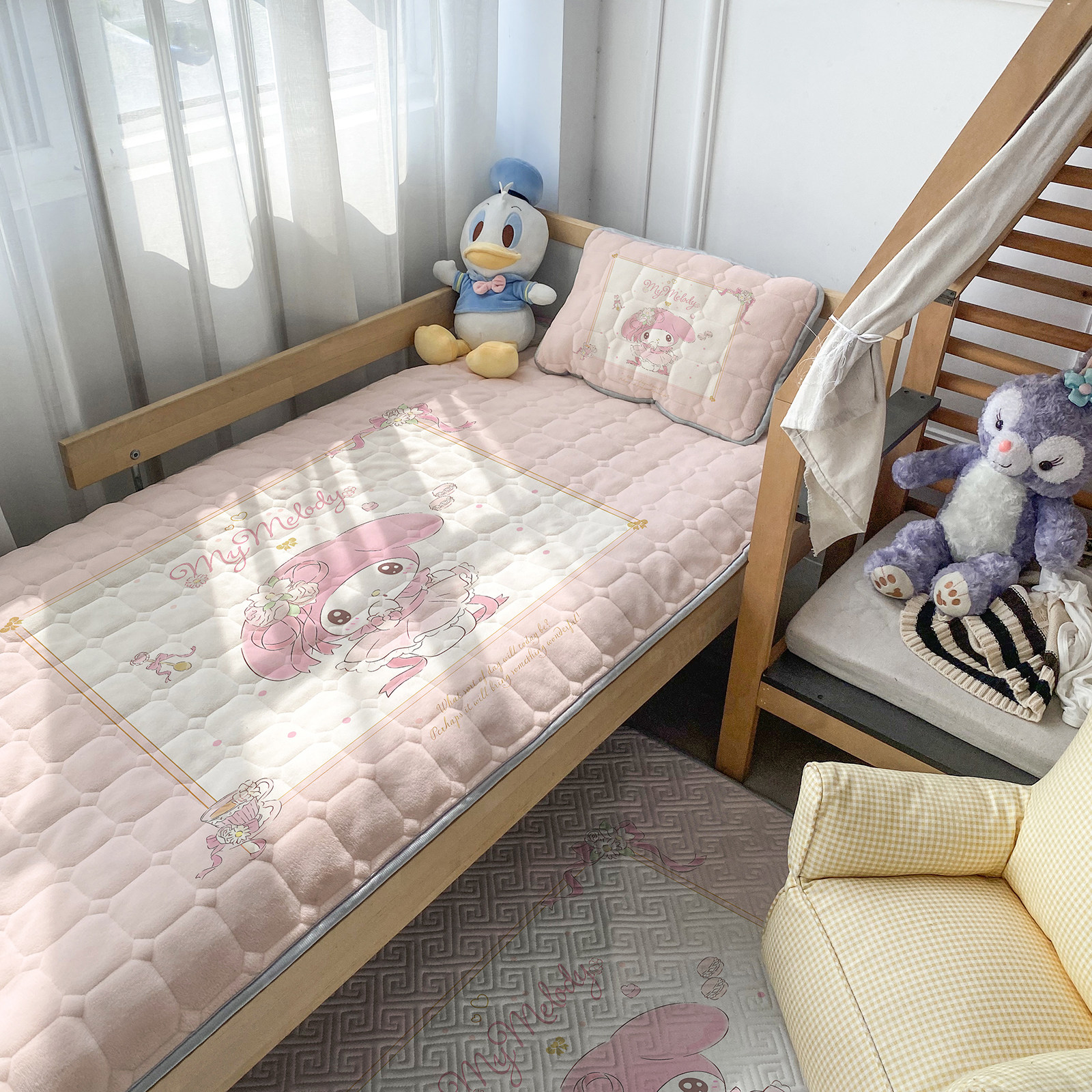 牛奶绒床褥垫子幼儿园午睡垫子儿童卡通婴儿床定制托班冬季美乐蒂,床上用品,床垫/床褥/床护垫/榻榻米床垫,淘宝优惠券,粉丝福利购,淘宝优惠卷