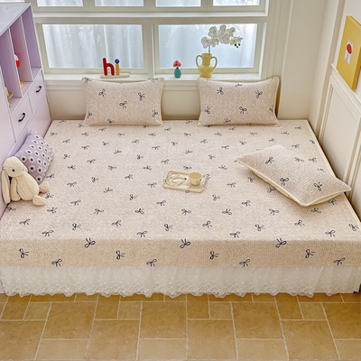 牛奶绒榻榻米床盖冬季保暖专用可定制防滑大床单2025新款夹棉大炕