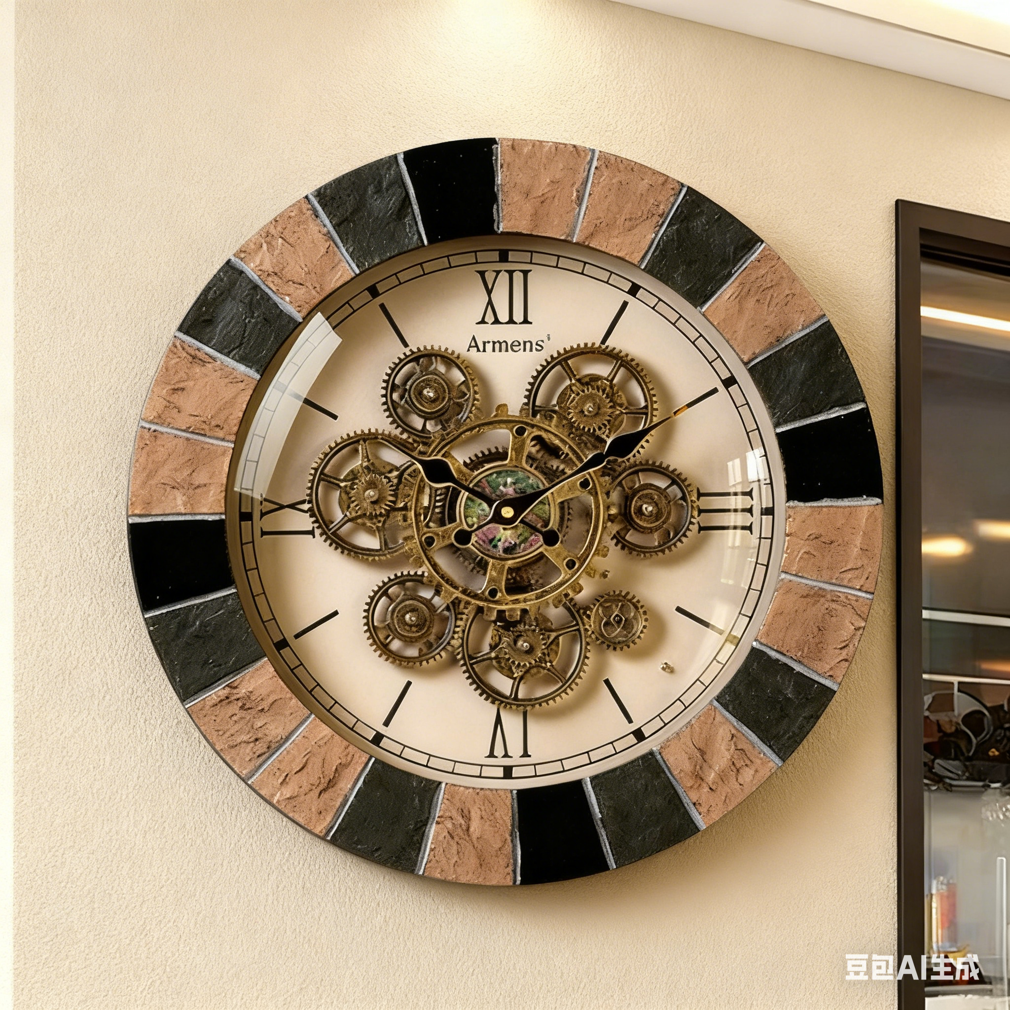 创意高档静音精致卧室贝壳壁挂钟