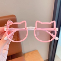 138# Pink KT Cat Bow