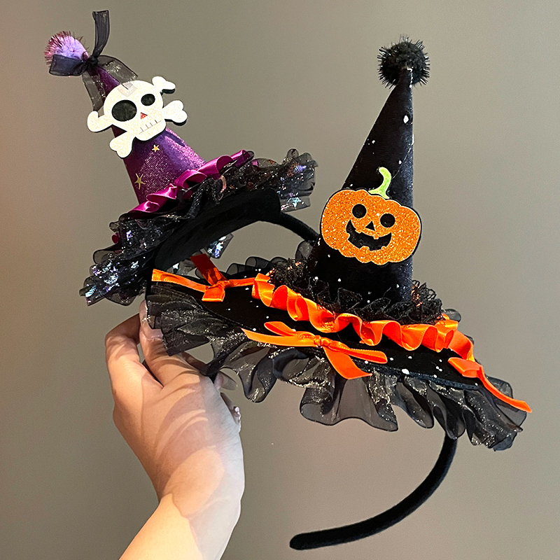 万圣节头饰儿童搞怪幽灵南瓜