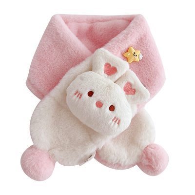 仔仔象冬季儿童可爱毛绒围巾