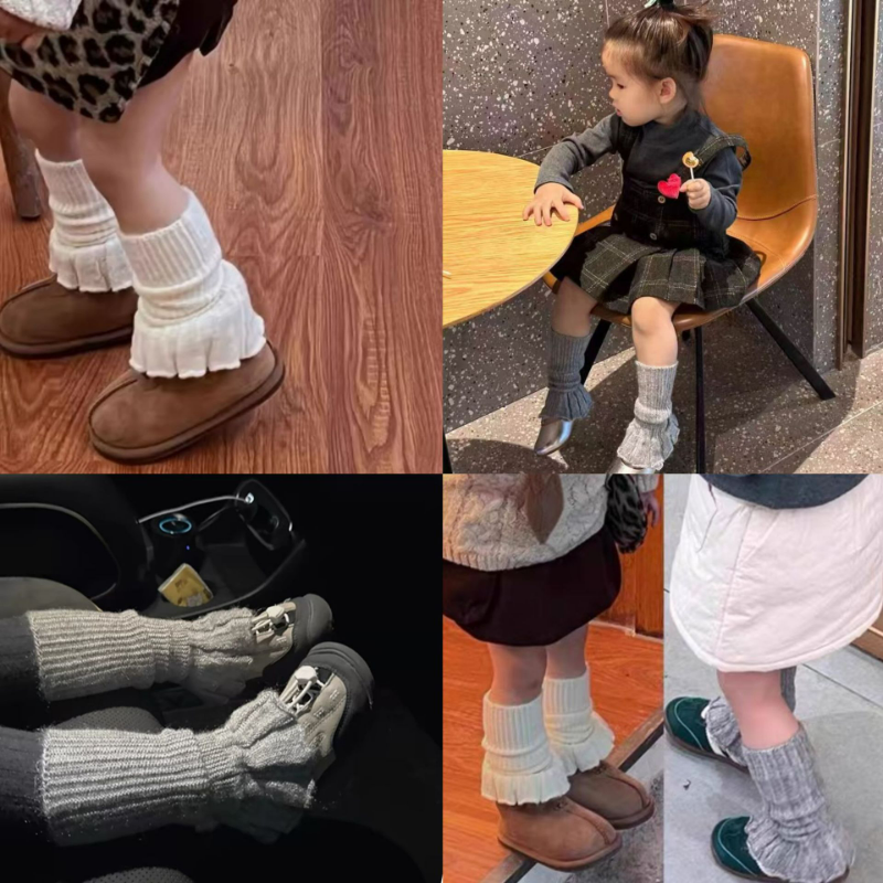韩系儿童堆堆袜秋冬女童保暖长袜
