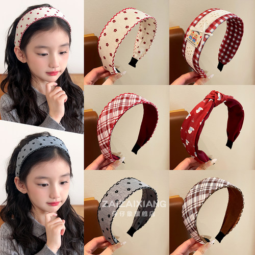 儿童宽边发箍女童高颅顶
