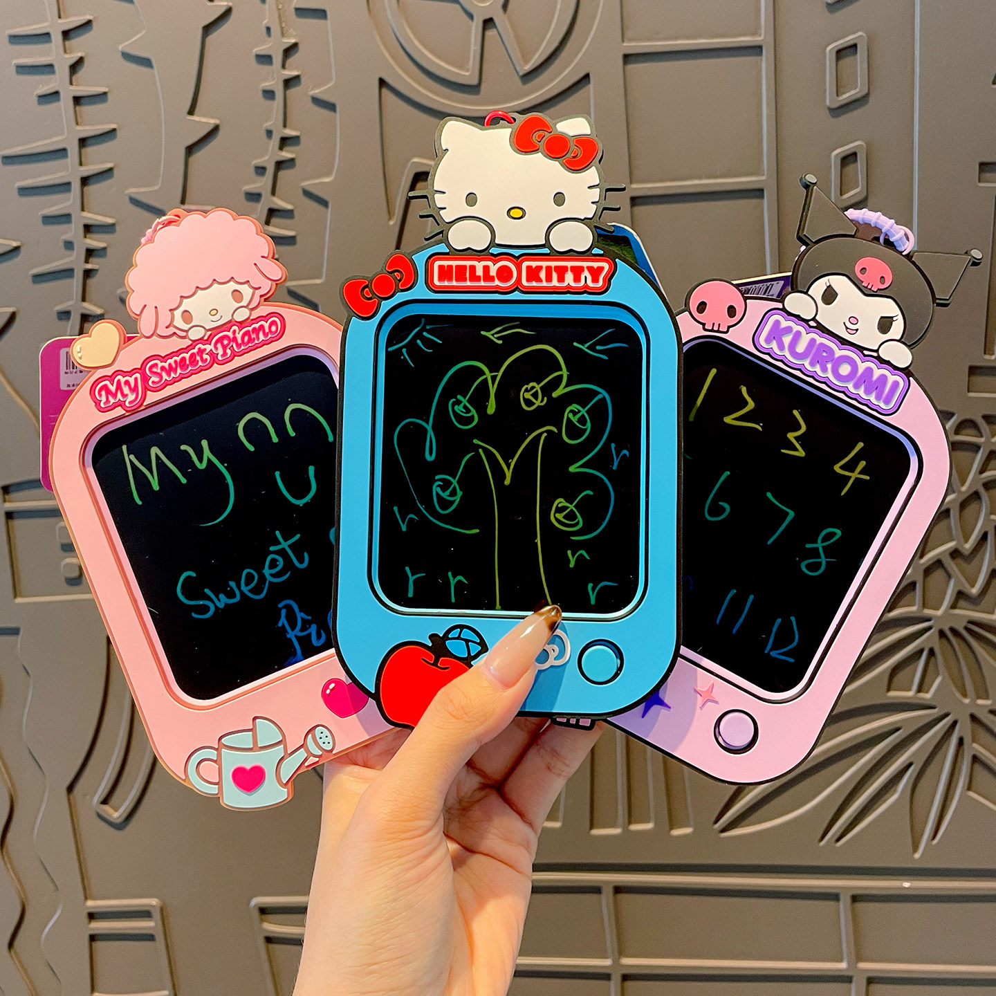 正版库洛米趣味手写板钥匙扣儿童涂鸦画板挂件学生书包挂饰小玩具,玩具/童车/益智/积木/模型,画板,淘宝优惠券,粉丝福利购,淘宝优惠卷