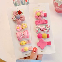 Комплект с бантиком, цветочный принт