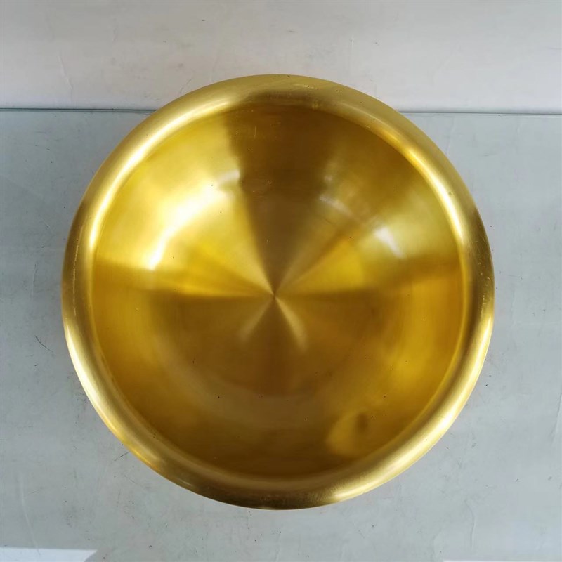 纯铜聚宝盆缸五福存钱罐铜聚宝碗家居办公室装饰品门店开业礼品