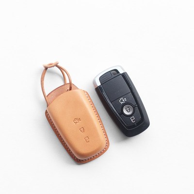 适配林肯Z飞行家航海家手工真皮钥匙包高级感简约质感钥匙套