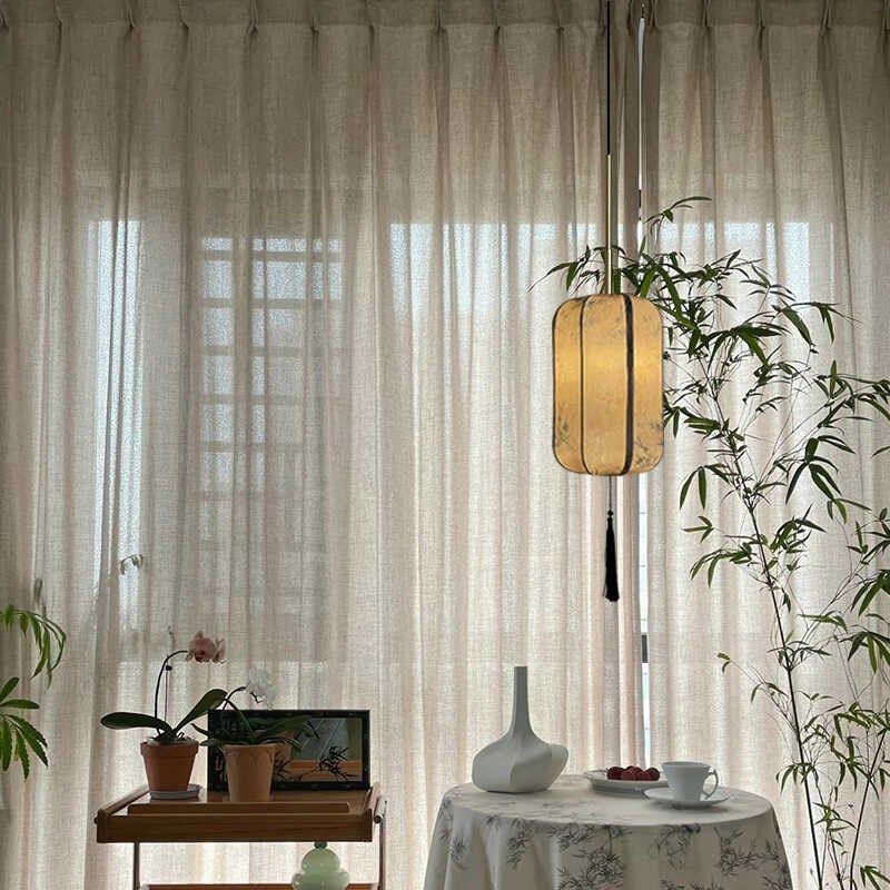 新中式吊灯卧室床头餐厅中古玄关阳台茶室复古灯笼吊线灯氛围装饰,家装灯饰光源,客厅吊灯,淘宝优惠券,粉丝福利购,淘宝优惠卷