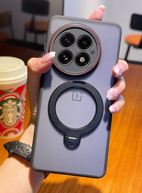 适用于一加13手机壳磨砂肤感1加13保护硅胶套PJZ110镜头全包防摔吸磁无线充旋转支架oneplus软oppo硬外壳十三