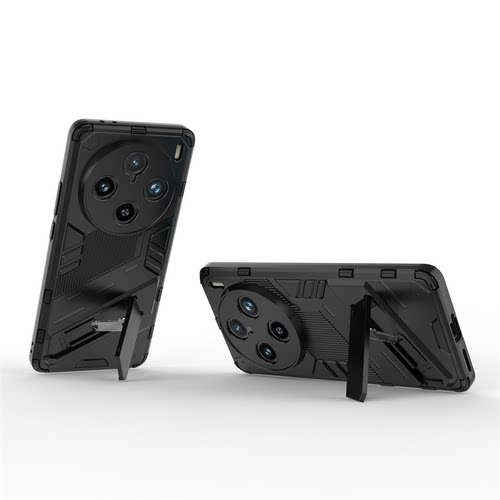 适用于vivo x100手机壳一体支架vovo x100pro保护套硬壳V2309A精孔防摔2324磨砂气囊软边男女时尚个性
