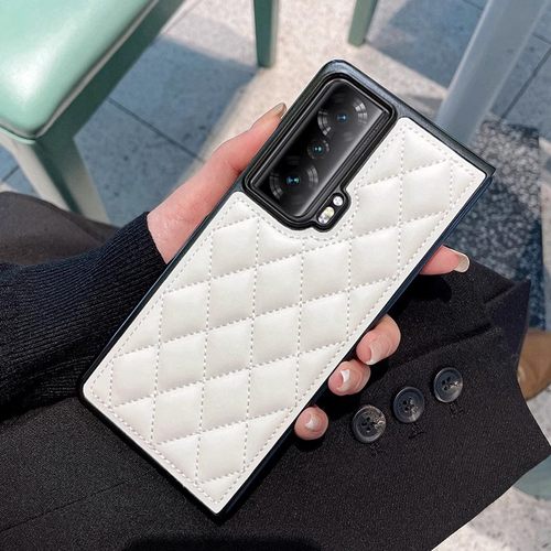 适用于荣耀Magic Vs手机壳小香风菱形格子mgaicvs至臻版保护皮套超薄防摔软壳高档大牌时尚潮女外壳高级感