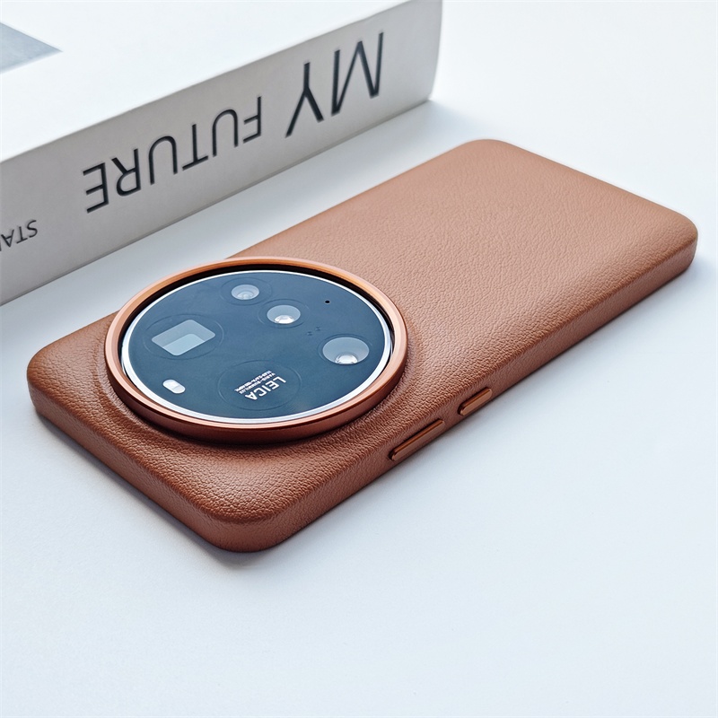 小米15ultra牛皮全包边手机壳