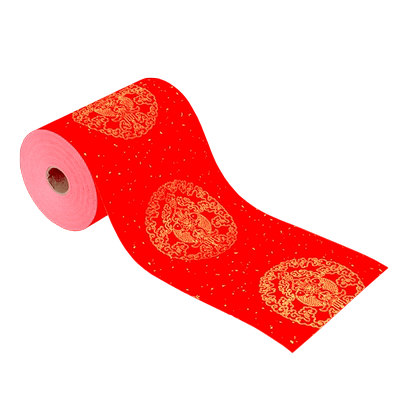 皖山堂万年红对联龙凤瓦当春联纸