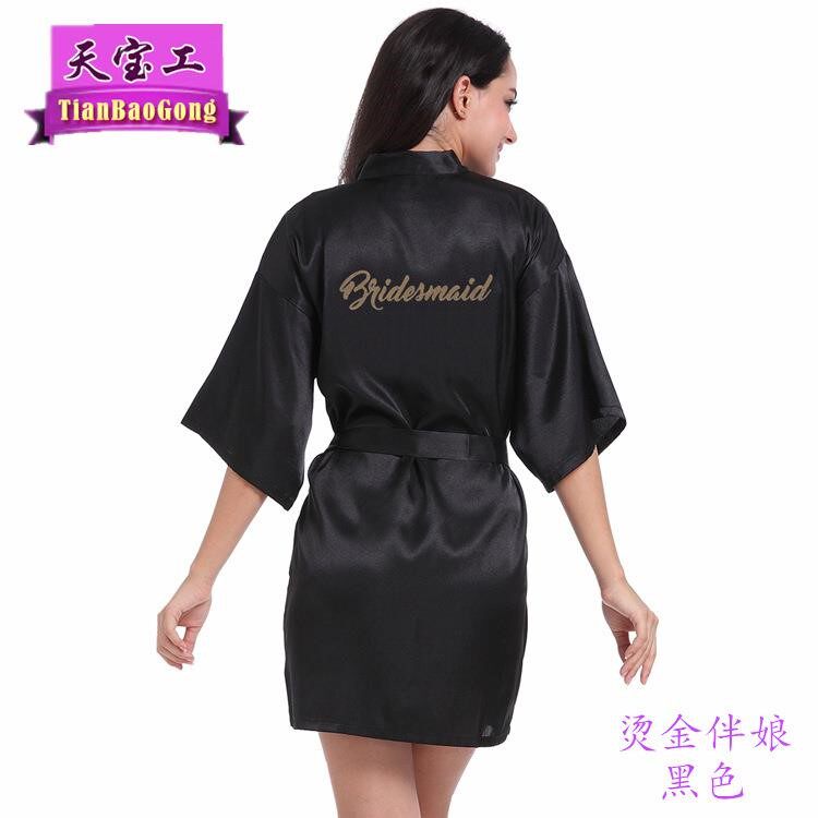 Bridesmaid robbe lady silky robe Cardigan robe gold back robin the Lingerie/Men's underwear/Tracksuit , Nightwear/Bathrobes  category - from Buy2taobao.com to provide professional Taobao agent buy service