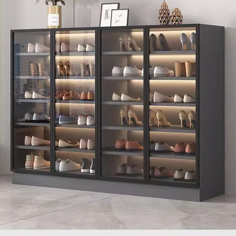玻璃鞋柜家用门口大容量入户玄关柜一体新款高立式简约阳台储物柜,住宅家具,鞋柜,淘宝优惠券,粉丝福利购,淘宝优惠卷