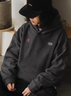 HavenYard飞鸽基础加绒帽衫柔软摇粒绒连帽卫衣