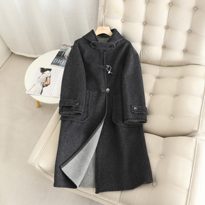 中长款通勤双面毛呢外套