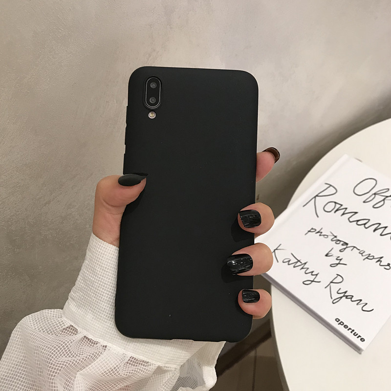 适用a8oppoa9手机壳黑色a7x简约a5纯色a3s硅胶83软壳79k全包a91防摔77