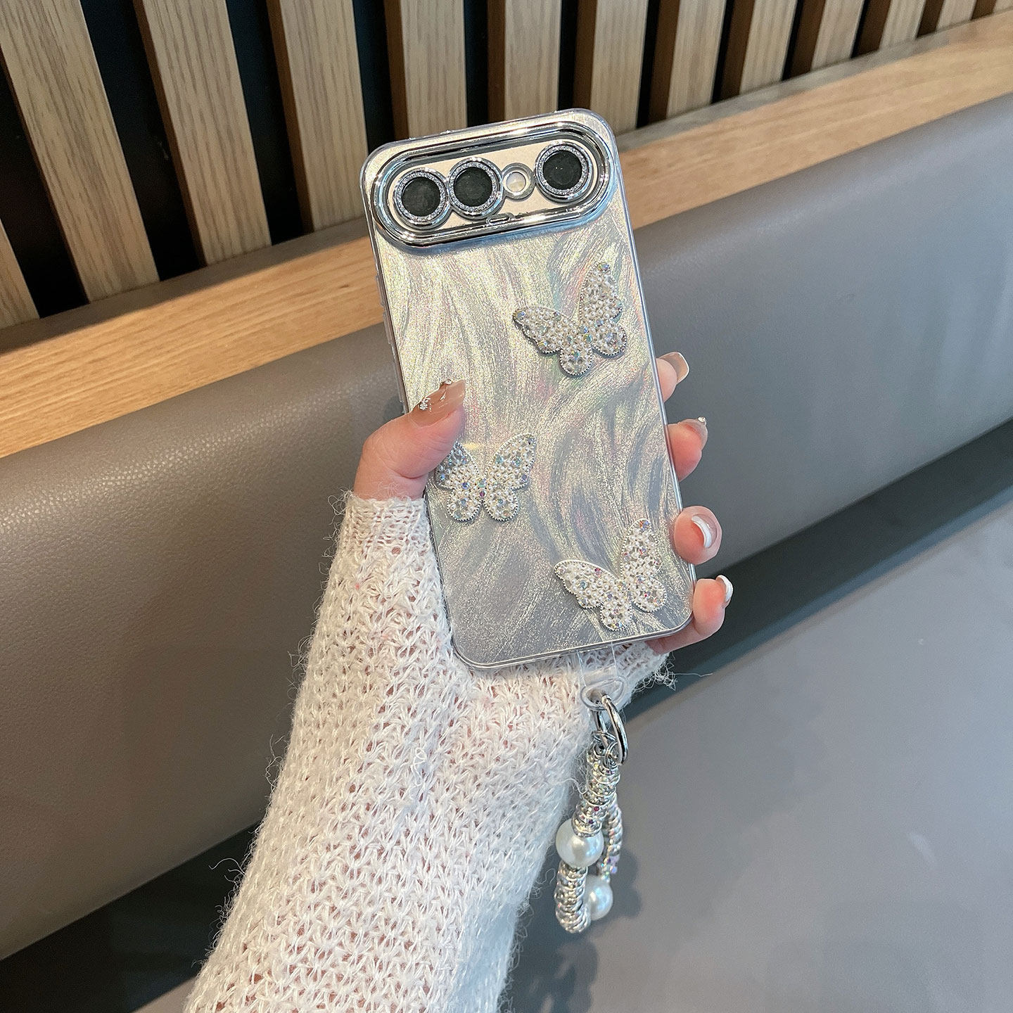 适用于vivos50promini手机壳V2527A女带镜头膜s50pormini全包防摔vovis蝴蝶vos高级感vivis薄款vovos50步步高 - 实物图