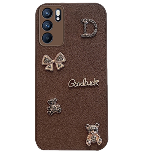 适用于opporeno6手机壳0pp0reno6pro5g新款女peqm00可爱oppo复古opopreno65g创意opporeon全包防摔opooreno6p