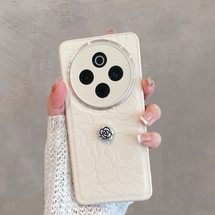 适用于vivoy300pro手机壳新款女v2410a全包防摔viv0y300por+十简约时尚viviy步步高voviy加山茶花vivov高级感