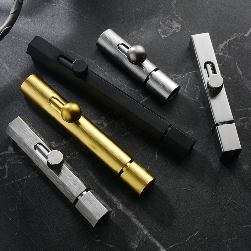 铝合金门插销明装室内安全锁厕所