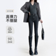 高腰牛仔裤 烟灰色铅笔小脚裤 女2025年秋冬加绒修身 紧身春秋新款