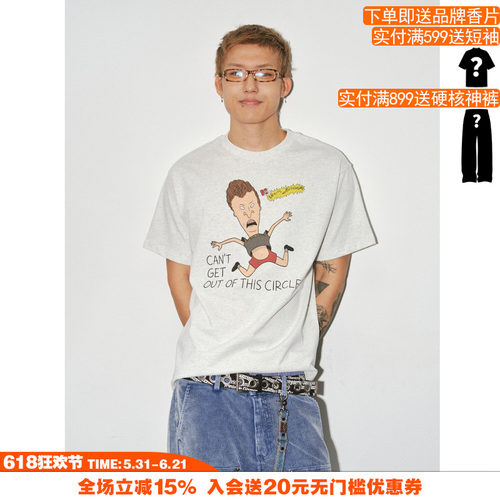 NOVACAM美式复古恶搞短袖T恤