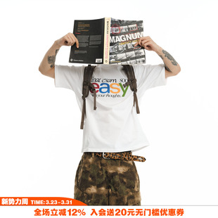 T恤 vintage字母街头恶搞趣味cleanfit国潮宽松短袖 NOVACAM 美式