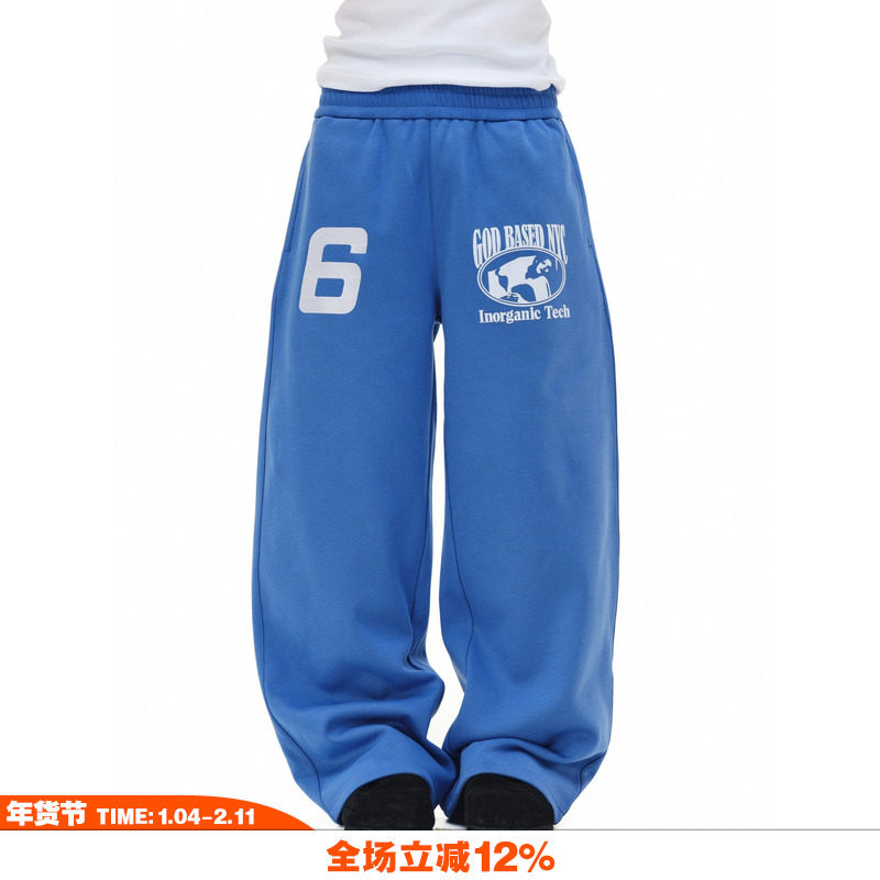 NOVACAM 美式刺绣植绒印花弯刀阔腿慵懒版型百搭保暖长裤休闲卫裤,男装,卫裤,淘宝优惠券,粉丝福利购,淘宝优惠卷