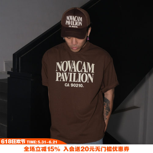 字母短袖短袖NOVACAM简约
