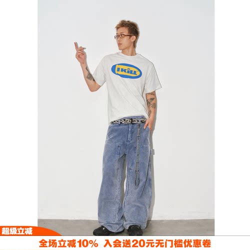 NOVACAM美式高街字母短袖T恤