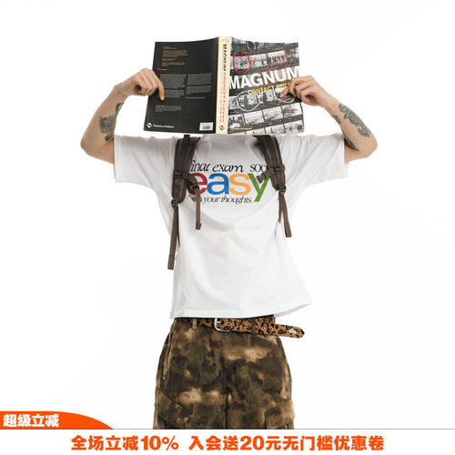 NOVACAM字母高街基础短袖T恤