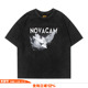 NOVACAM VINTAGE美式 复古暗黑系和平鸽水洗做旧破坏宽松国潮T恤