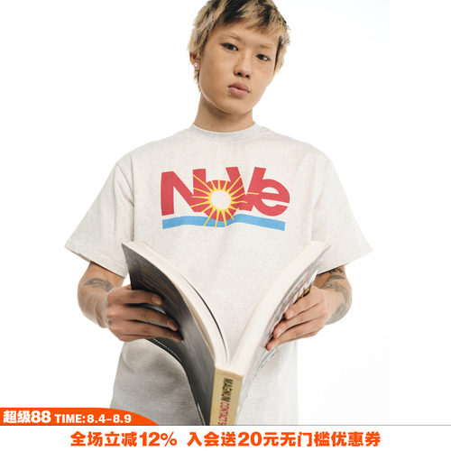 NOVACAM美式街头字母国潮短袖
