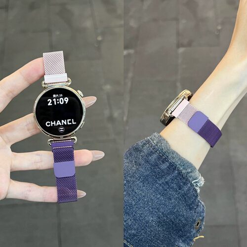 渐变金属米兰磁吸适用华为gt6pro新款GT5/4高级女watch5手表腕带
