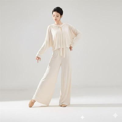 舞蹈服冬装舞蹈服冬装秋冬现代舞练功服女成人三件套时尚宽松中国