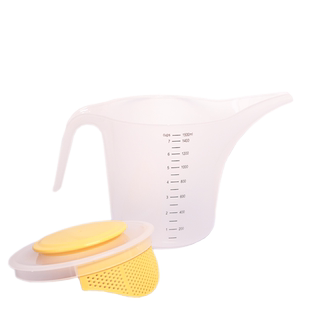 长嘴量杯面糊分配器家用大称量杯搅拌打蛋打发奶油防溅尖嘴倒料壶