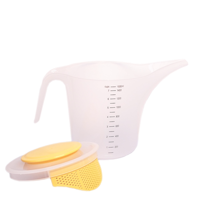 长嘴量杯大容量带刻度带盖防溅