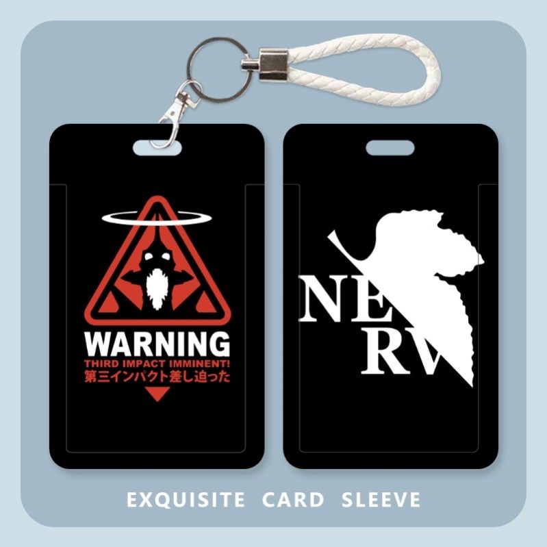 EVA新世纪福音战士周边酷黑白卡套学生饭卡公交地铁卡证件保护套