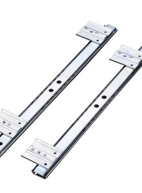 抽屉式电脑ABS白色键盘架配加厚型滑轨塑料抽屉键盘托架二节厂家